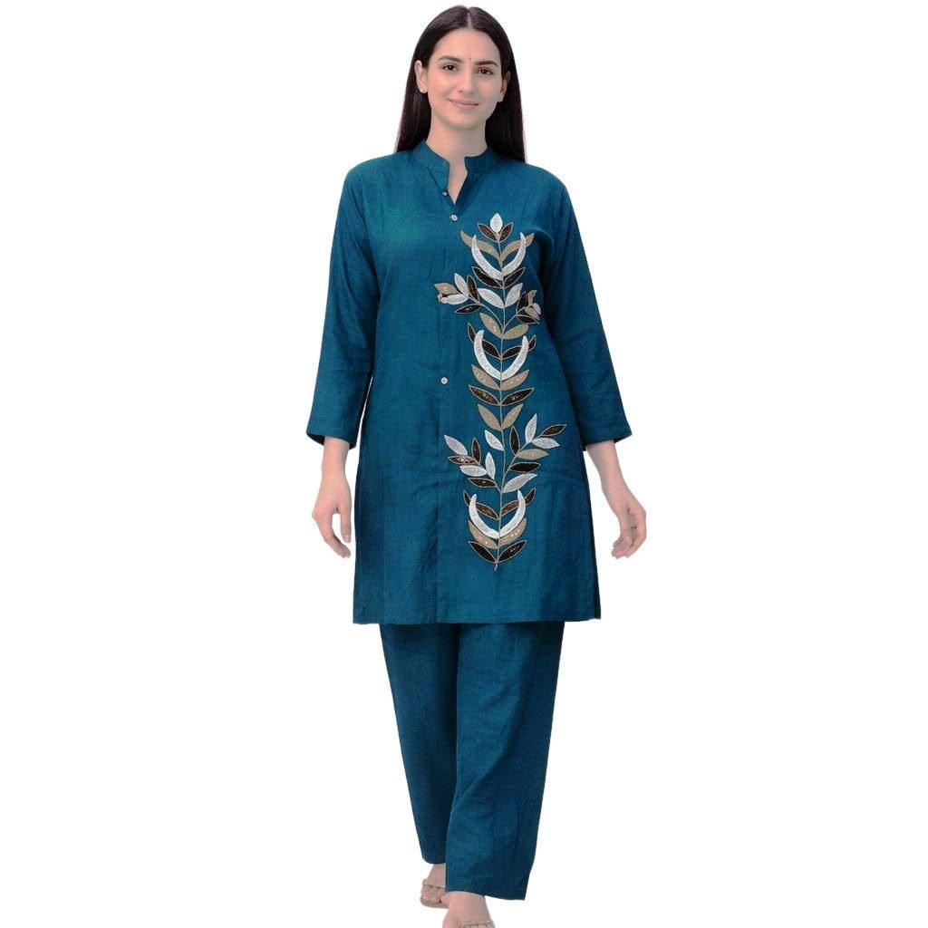 AL-Libas Fancy Embroidery 2 Piece Cord Set.