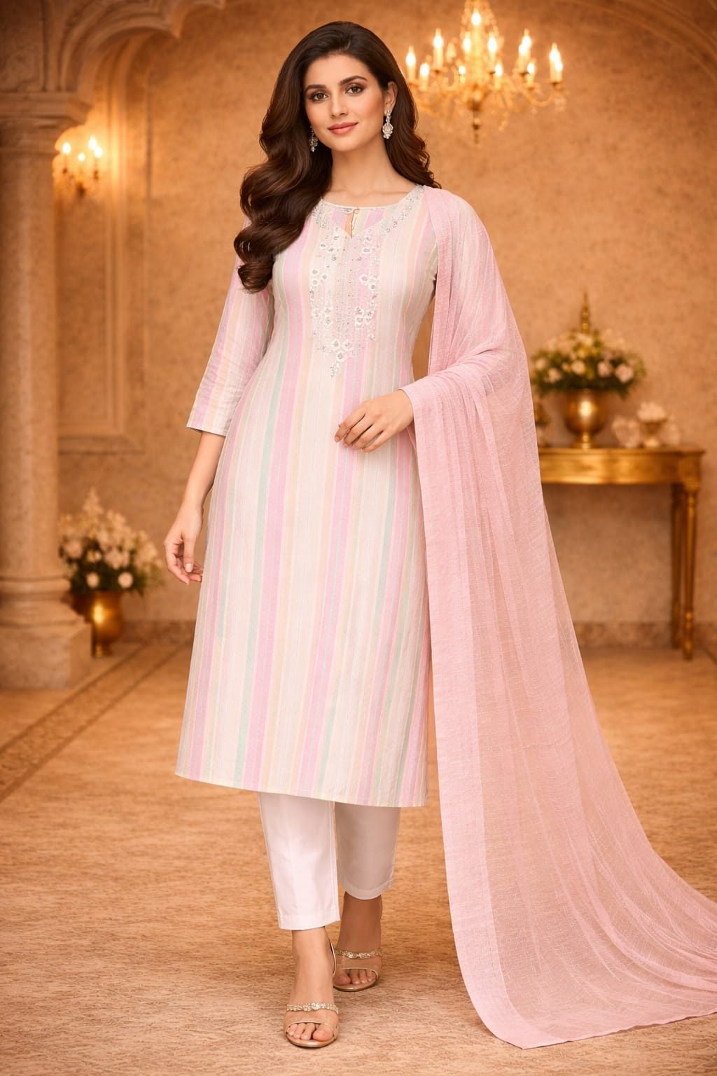 Premium Cotton Suit for Women with Dupatta