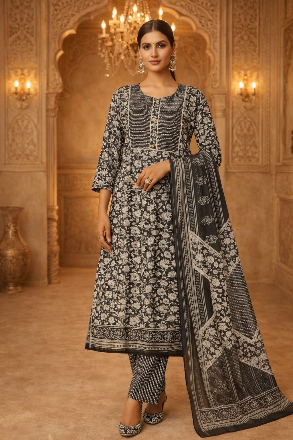 🖤 Premium Cotton Suit for Women with Dupatta 🖤 - 1
