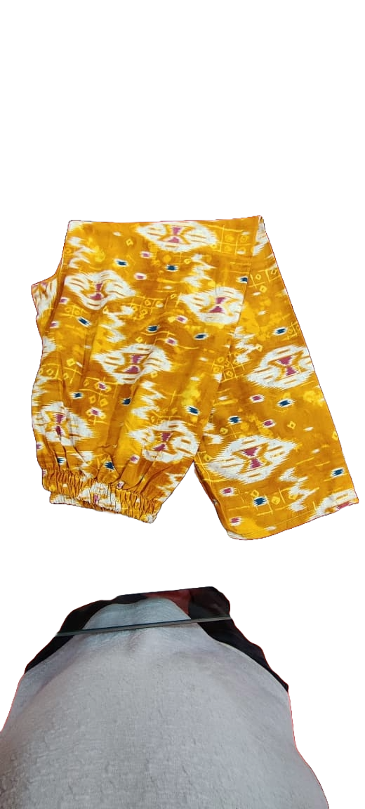 Women Mustard Printed Cotton Co-ord Set Premium Casual Ethnic Wear - 4