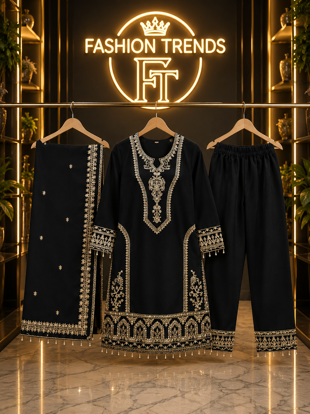 AL-Libas Elegance – Imperial Black Heritage Set